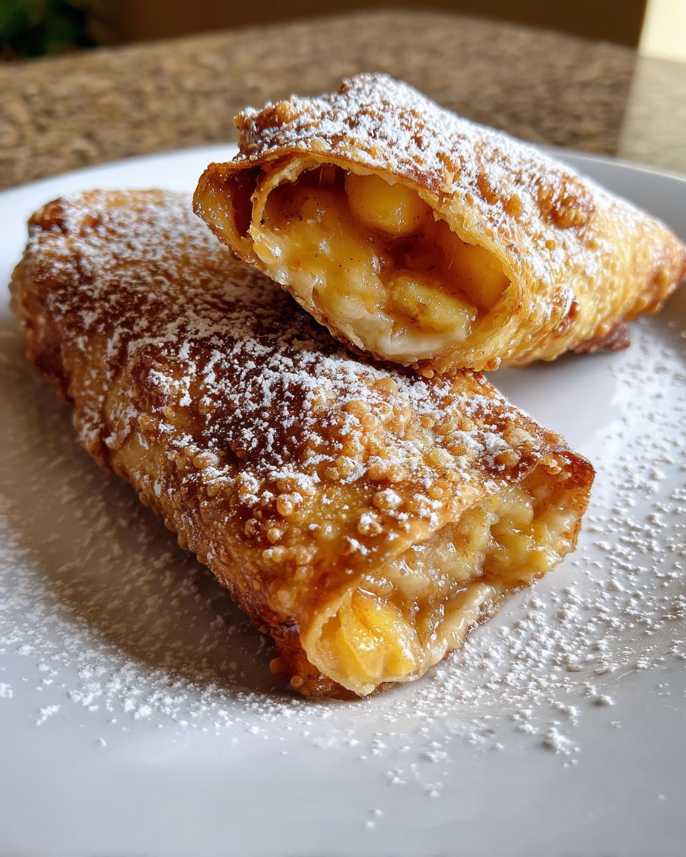 Crispy Peach Cobbler Egg Rolls - detail 1