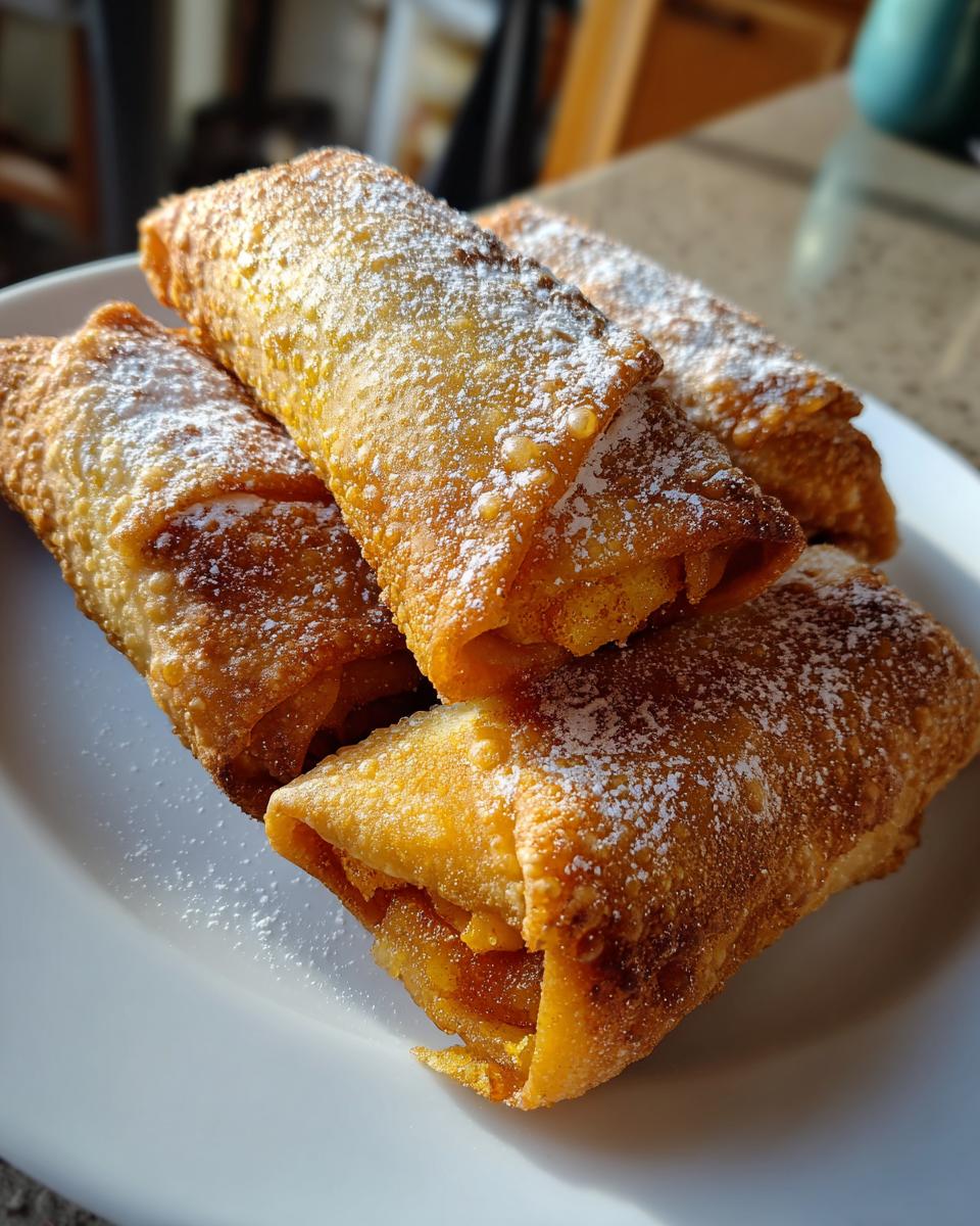 Crispy Peach Cobbler Egg Rolls - detail 2