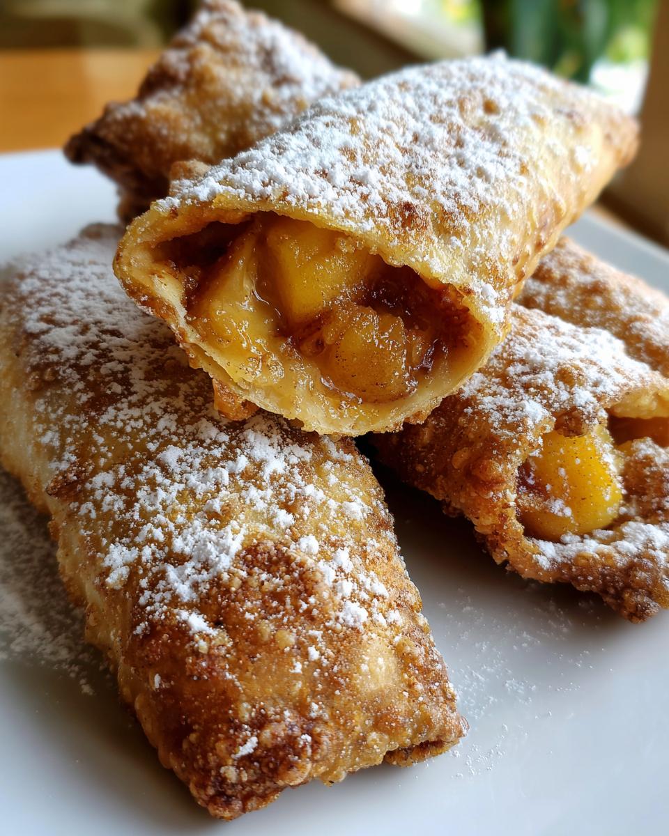 Crispy Peach Cobbler Egg Rolls - detail 4