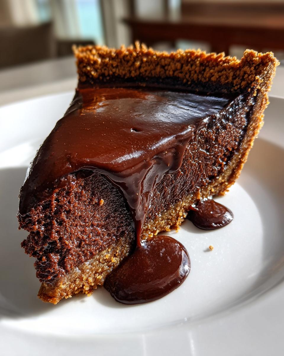 Decadent Hot Fudge Pie - detail 1