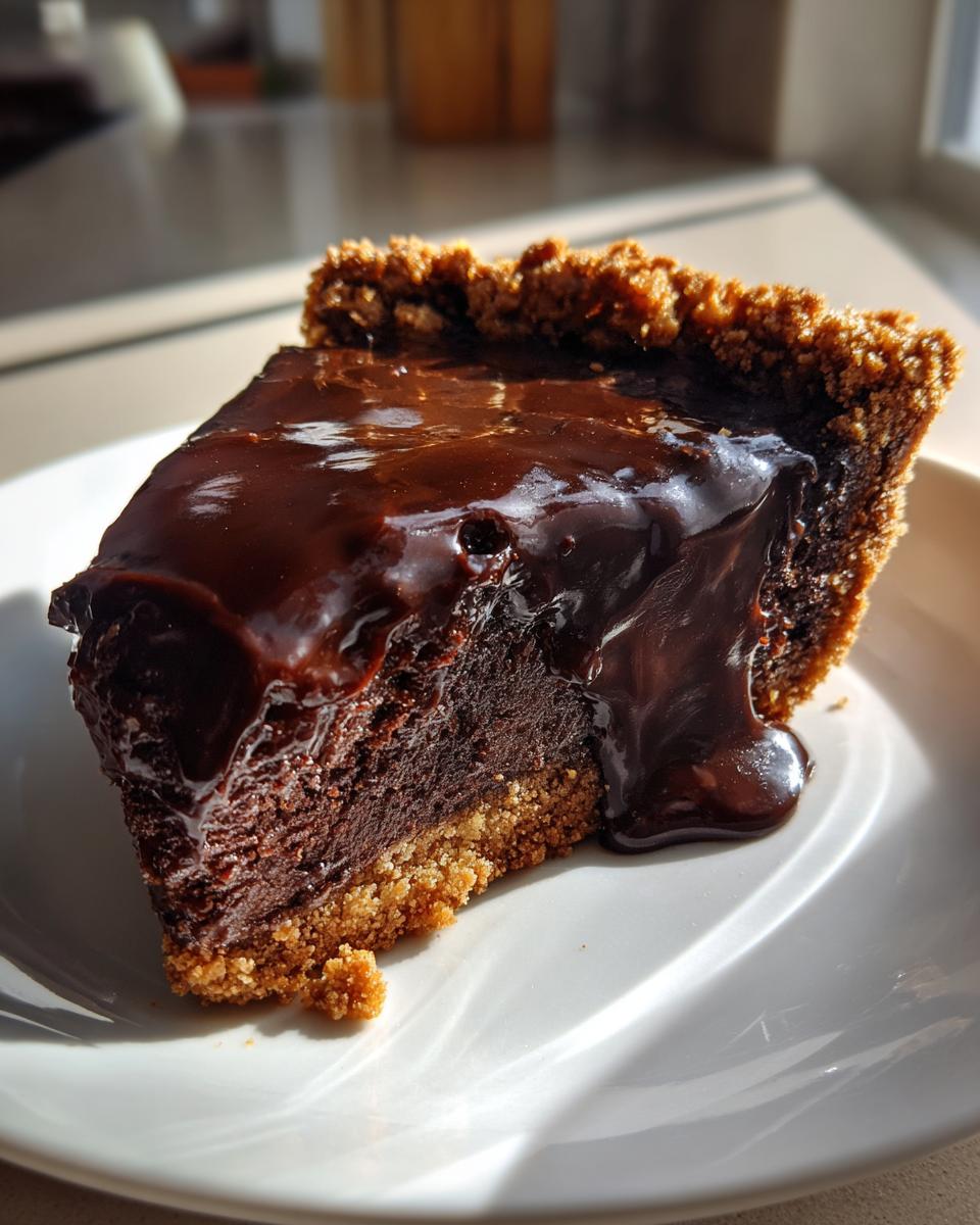 Decadent Hot Fudge Pie - detail 4
