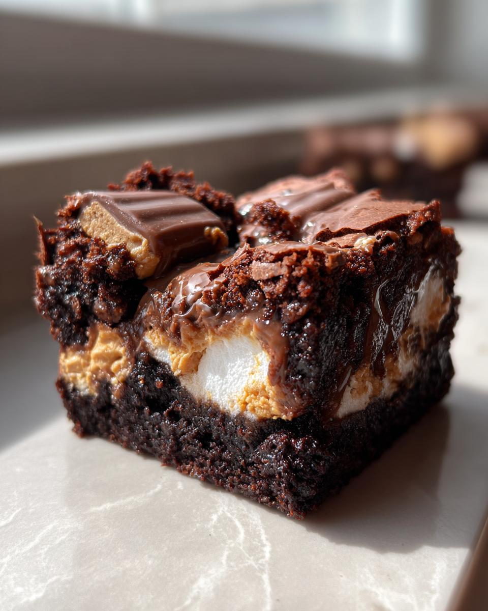 Decadent Reese's Marshmallow Brownies - detail 1