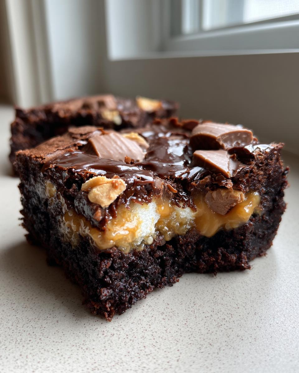 Decadent Reese's Marshmallow Brownies - detail 2
