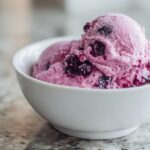 Delicious Blueberry Ice Cream