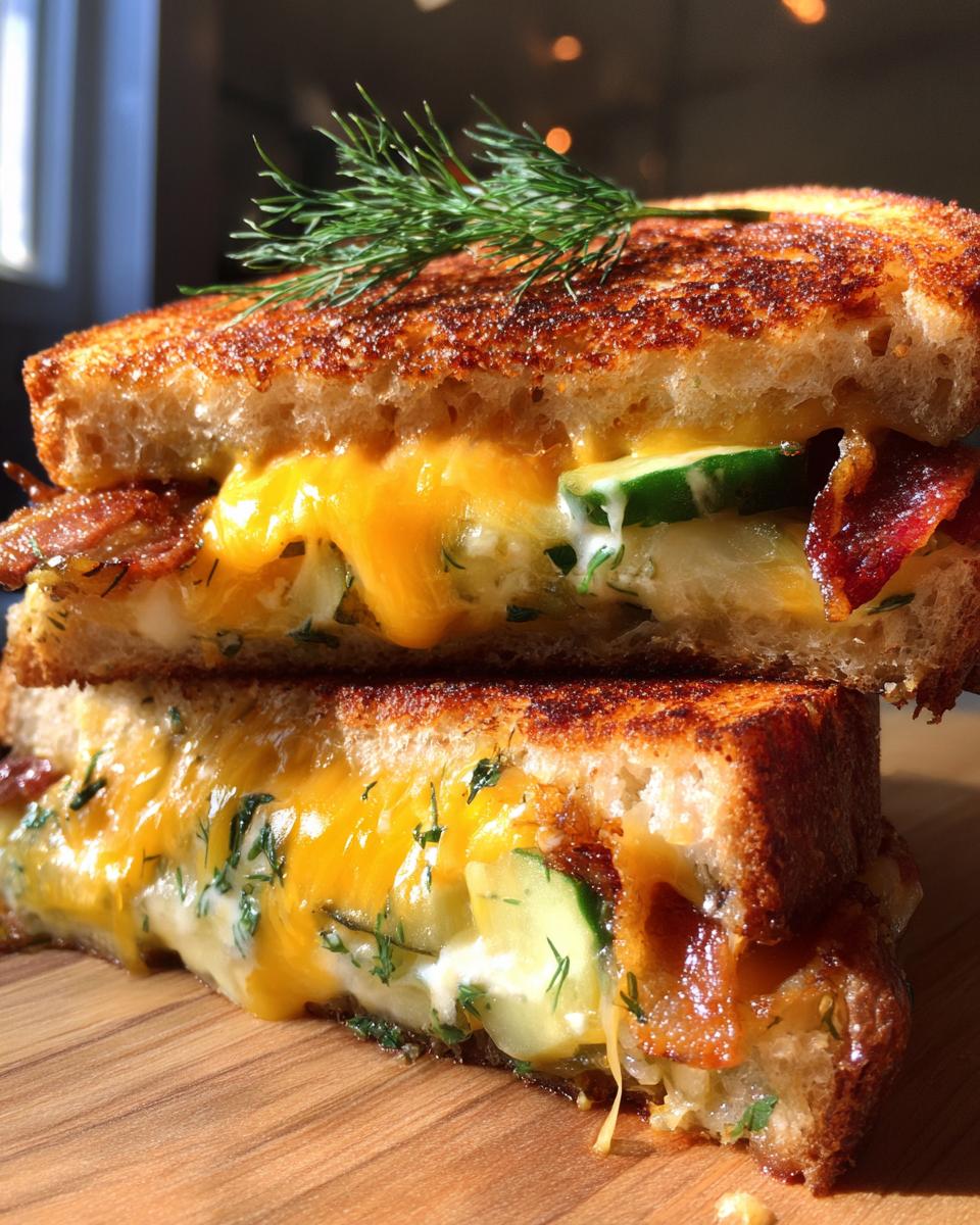 Dill Pickle Bacon Grilled Cheese - detail 2