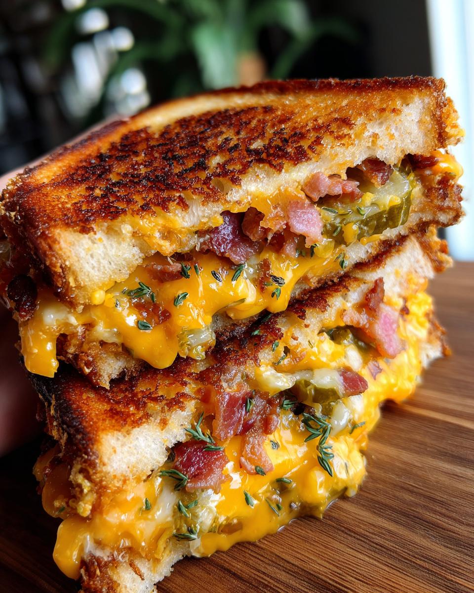 Dill Pickle Bacon Grilled Cheese - detail 3