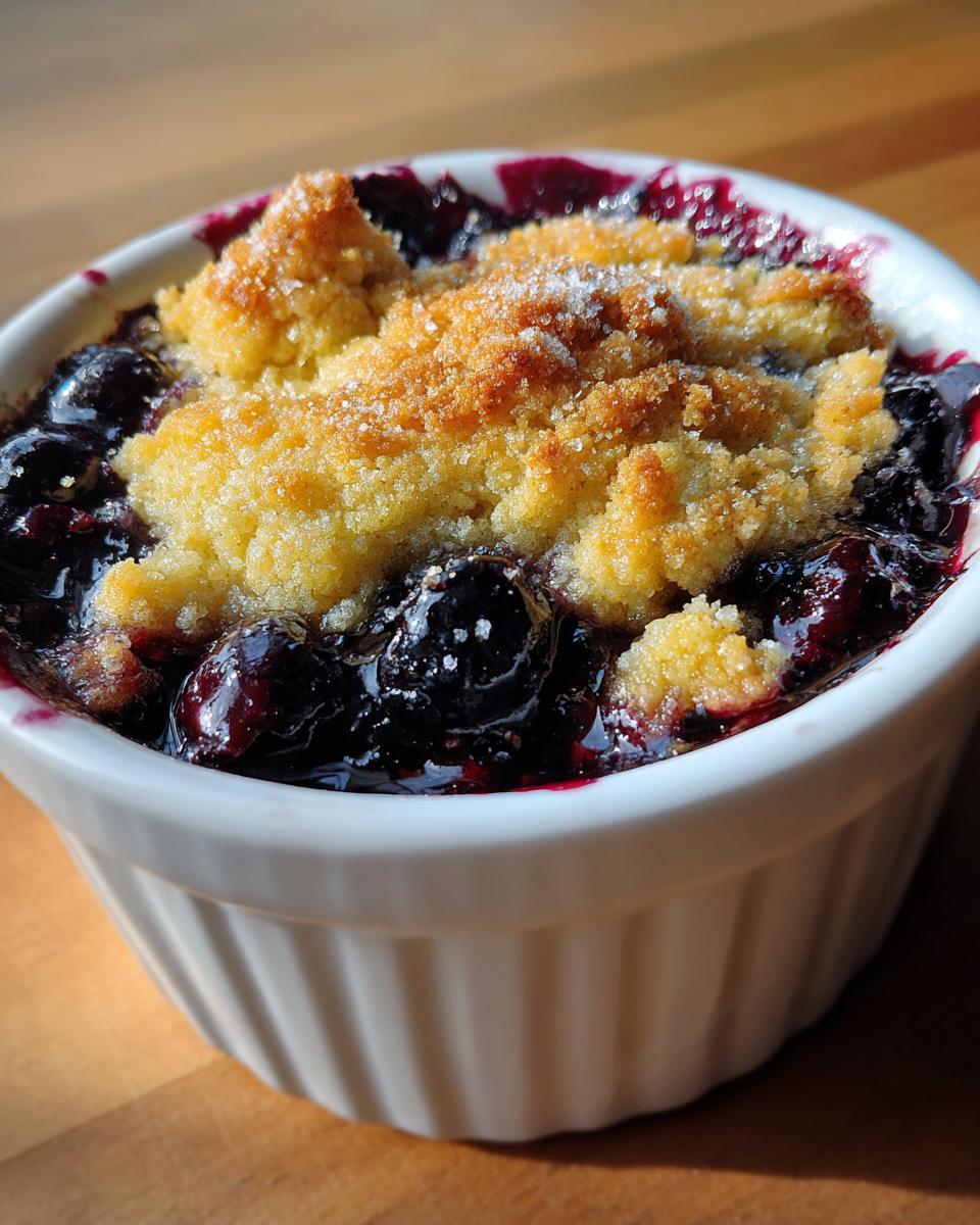 Easy Blueberry Cobbler - detail 1