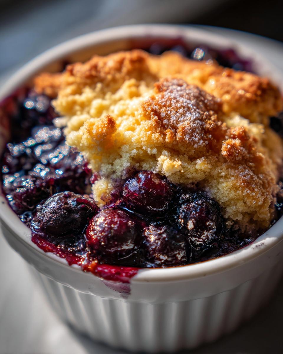 Easy Blueberry Cobbler - detail 2