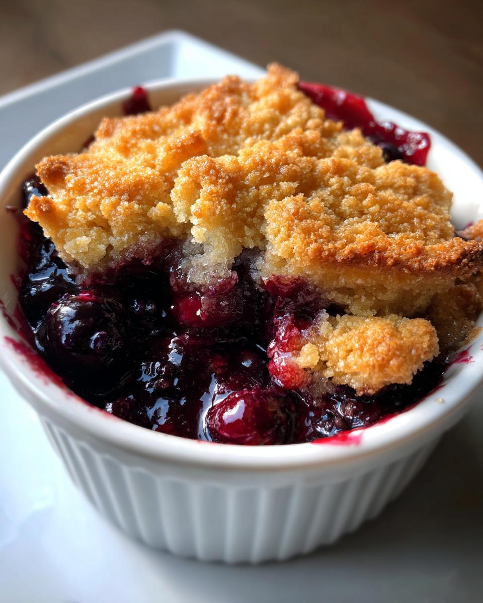 Easy Blueberry Cobbler - detail 3
