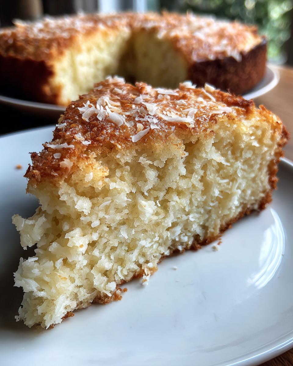 Flourless Coconut Greek Yogurt Cake - detail 3