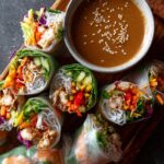 Fresh Spring Rolls with Peanut Sauce