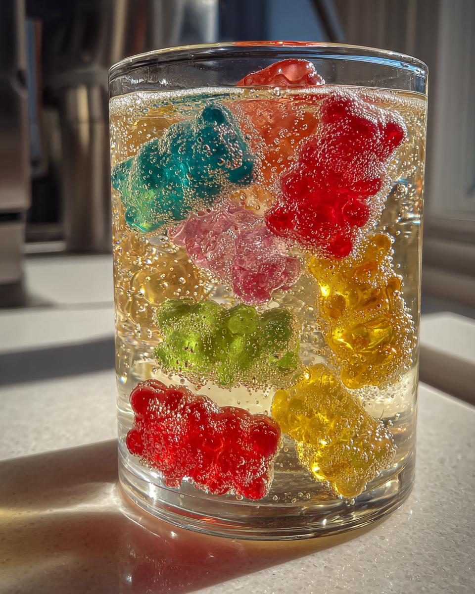 Frozen Gummy Bears in Sprite - detail 1
