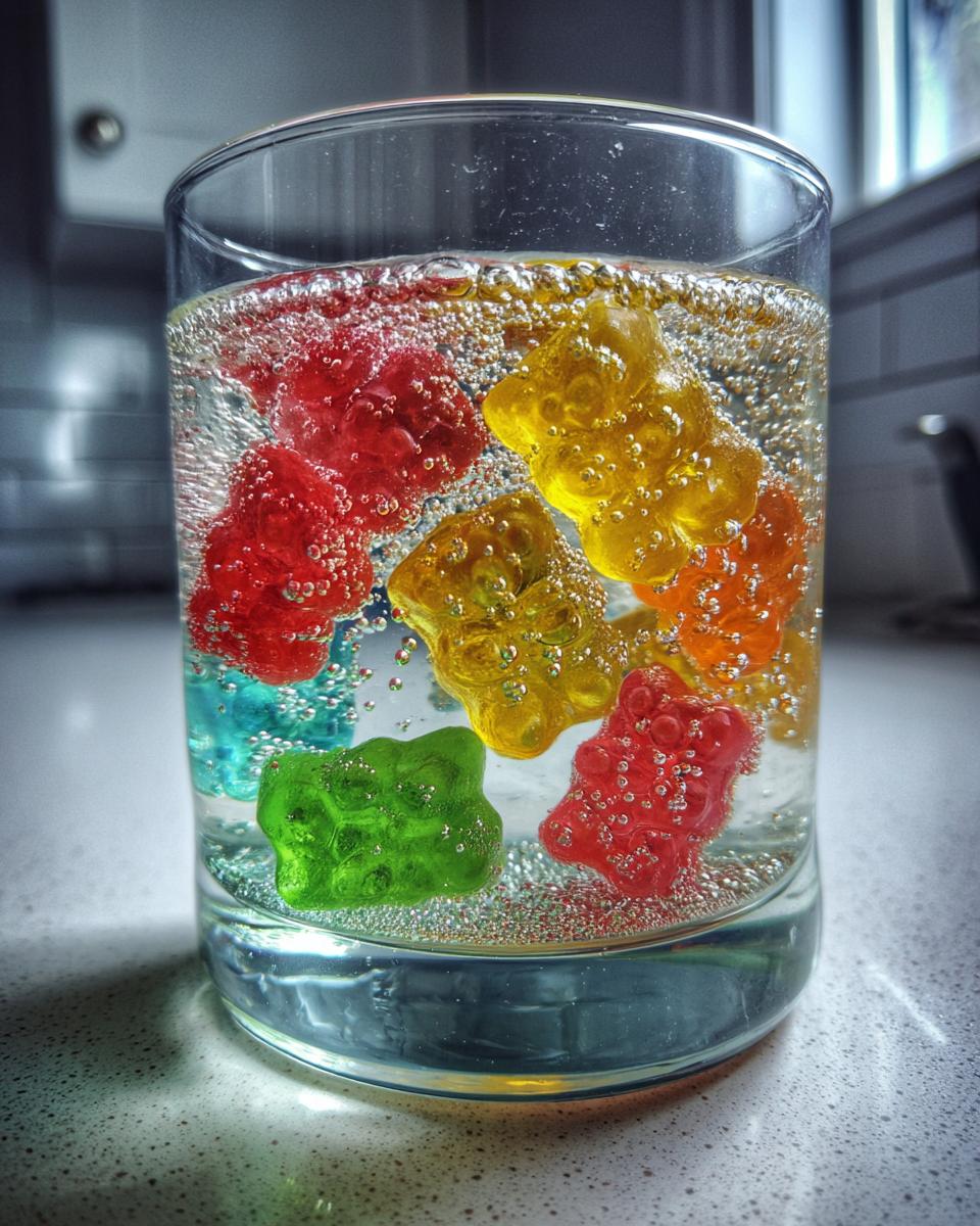 Frozen Gummy Bears in Sprite - detail 2