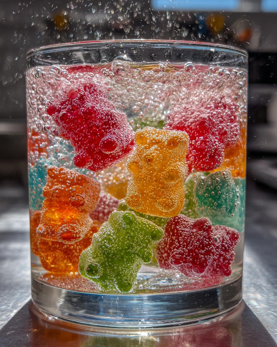 Frozen Gummy Bears in Sprite - detail 3