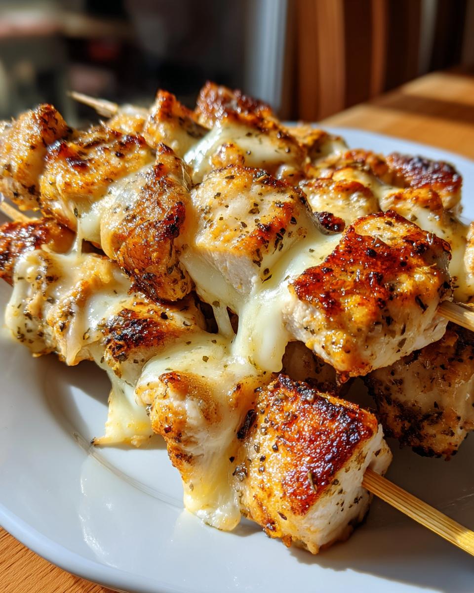 Garlic Mozzarella Chicken Bomb Skewers - detail 2