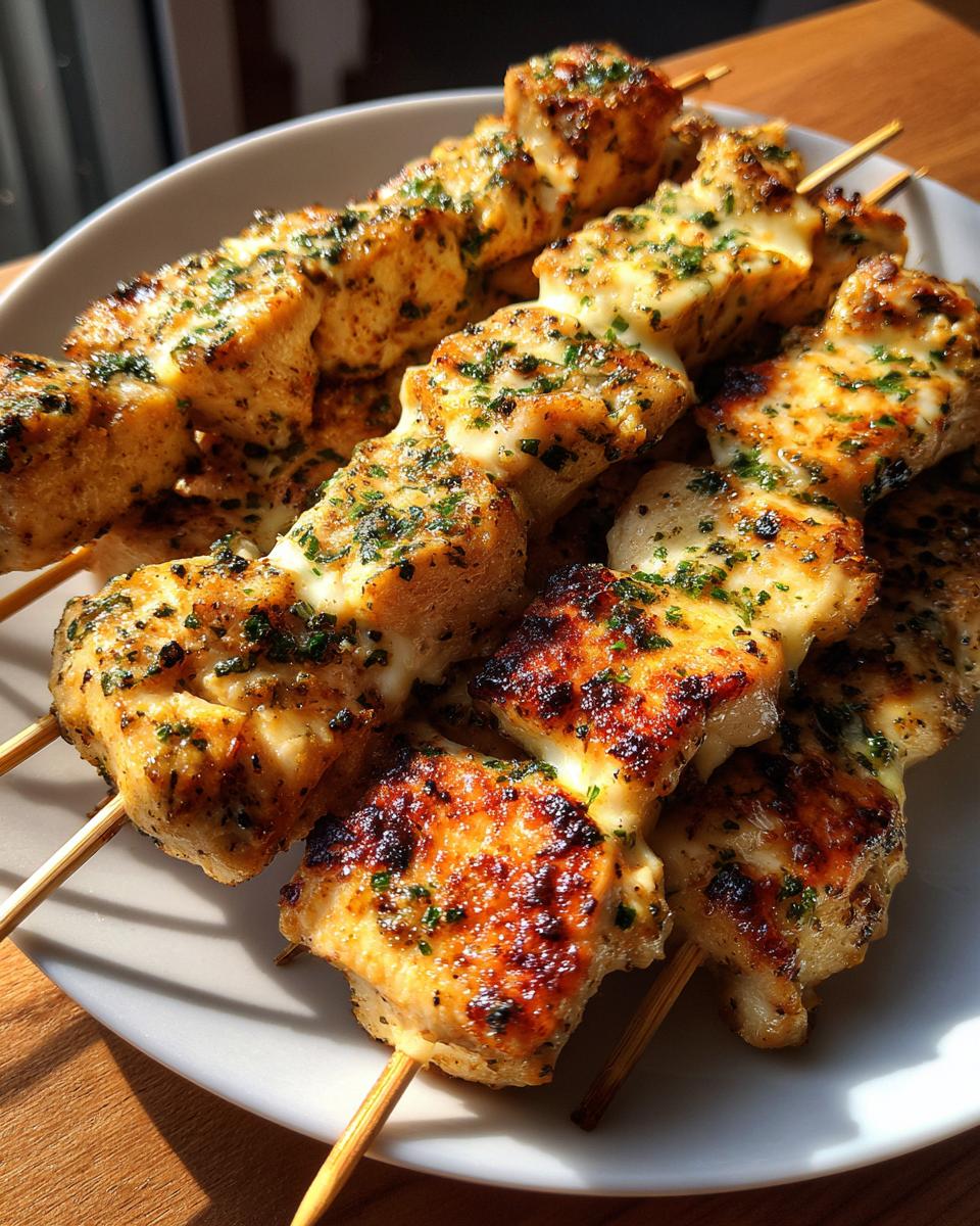 Garlic Mozzarella Chicken Bomb Skewers - detail 4