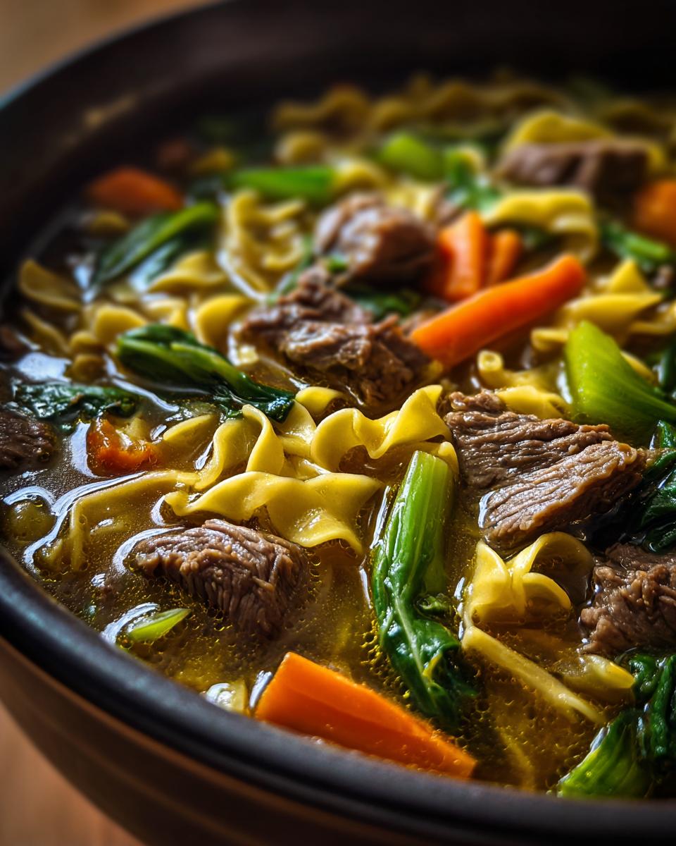 German Beef Noodle Soup - detail 2