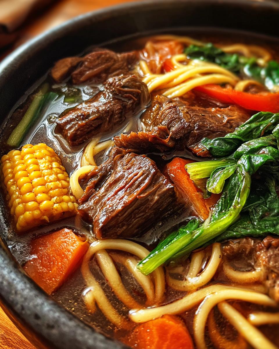 German Beef Noodle Soup - detail 3