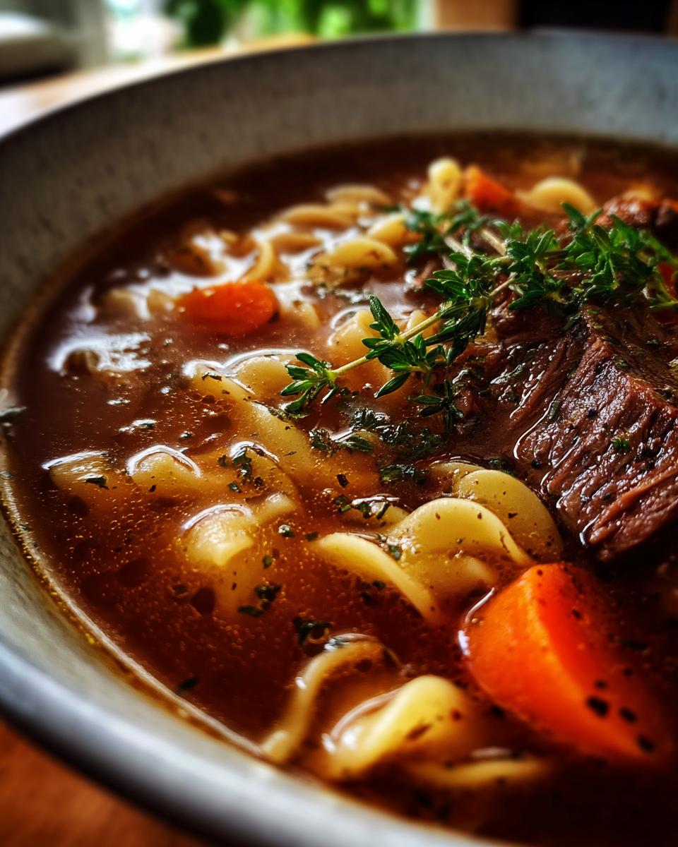 German Beef Noodle Soup - detail 4