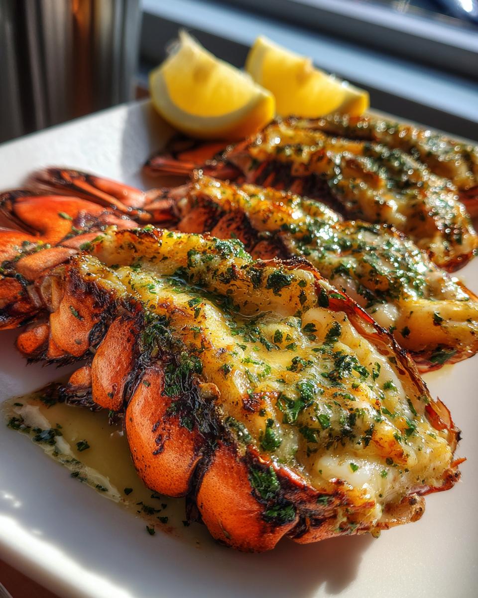 Grilled Lobster Tails with Herb Butter Sauce - detail 1