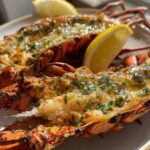 Grilled Lobster Tails with Herb Butter Sauce