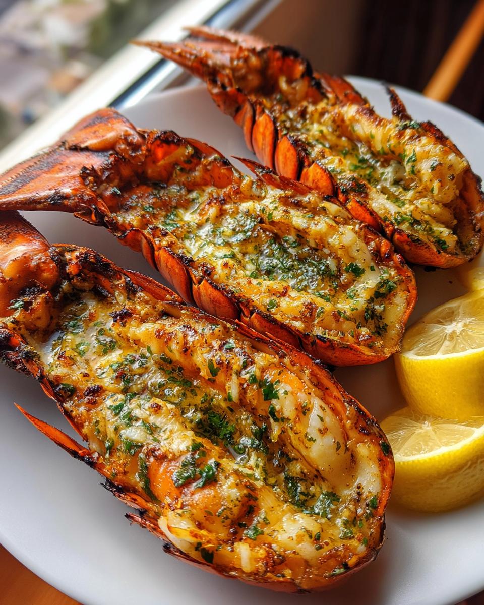 Grilled Lobster Tails with Herb Butter Sauce - detail 2