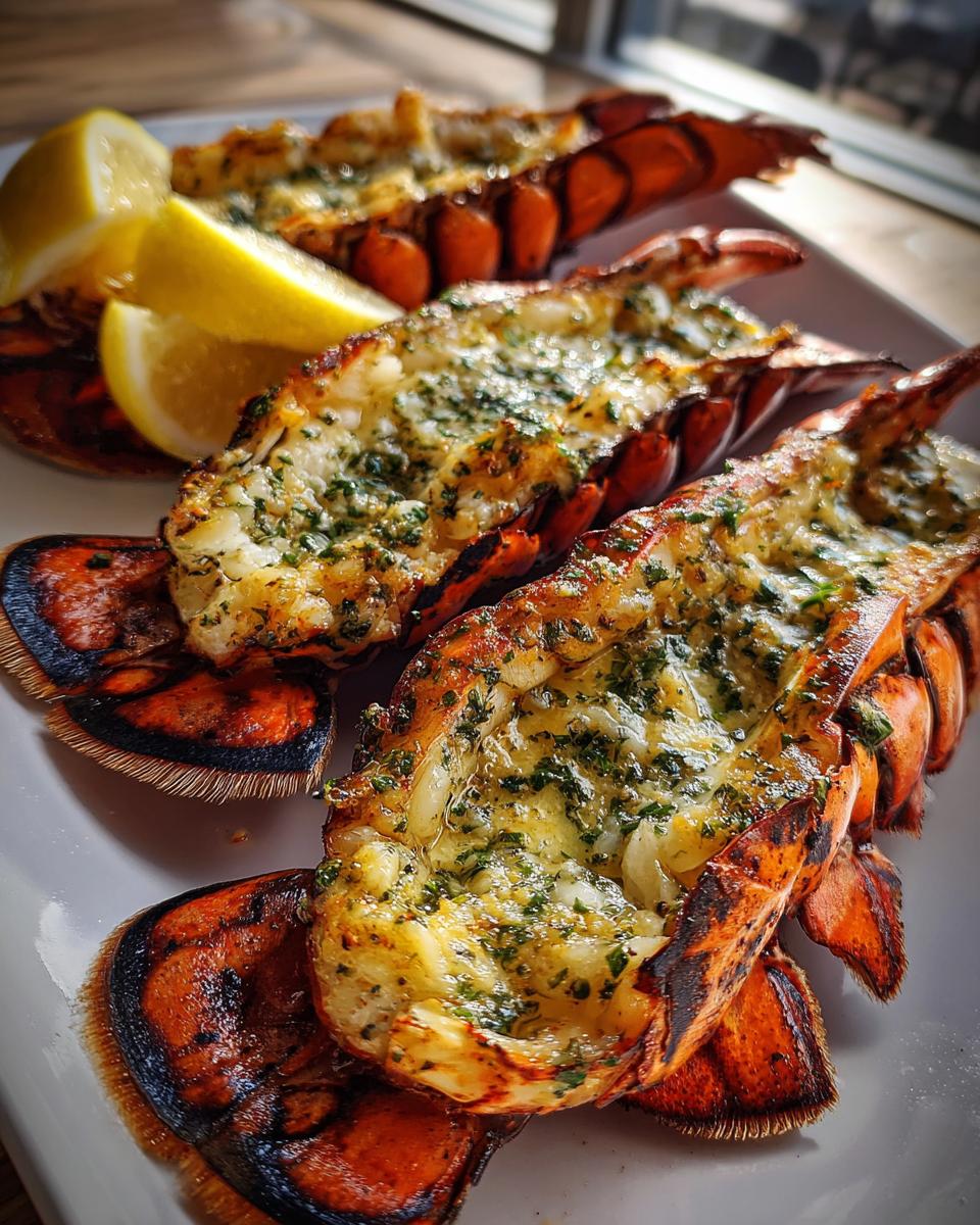 Grilled Lobster Tails with Herb Butter Sauce - detail 3