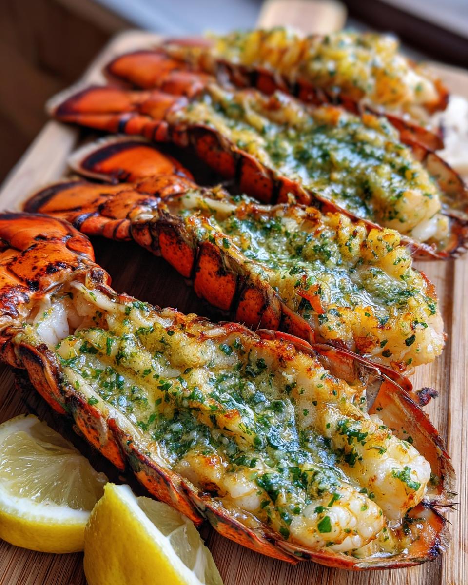 Grilled Lobster Tails with Herb Butter Sauce - detail 4