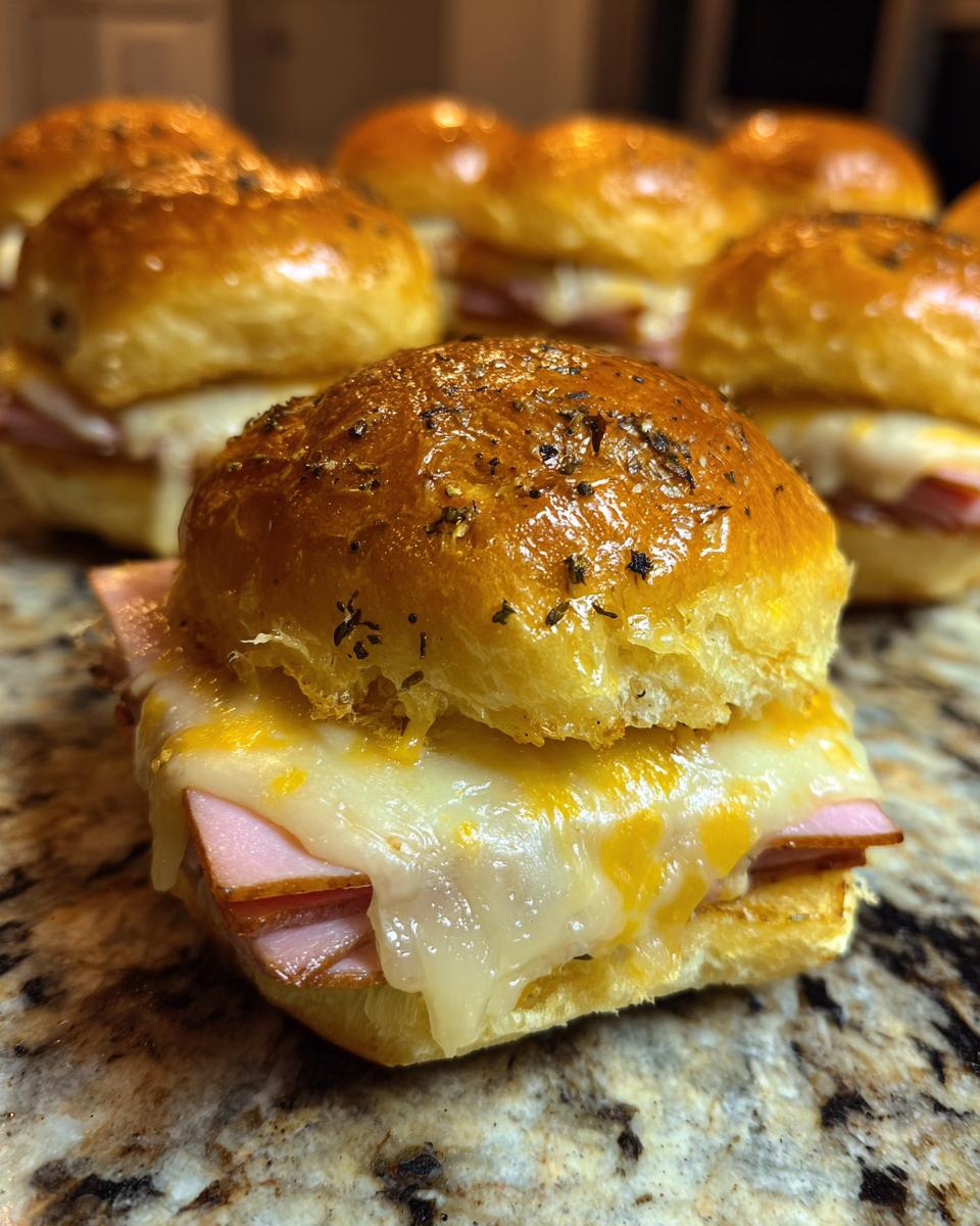 Ham and Cheese Sliders - detail 1