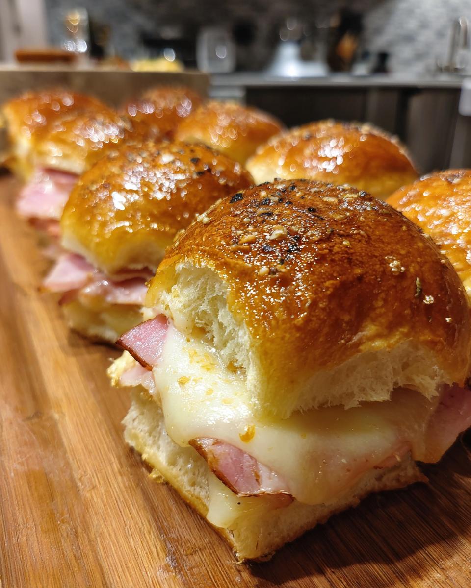 Ham and Cheese Sliders - detail 2