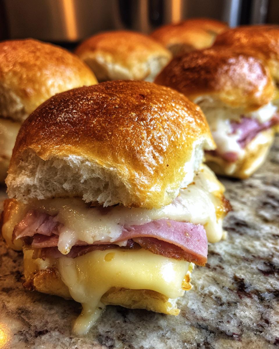 Ham and Cheese Sliders - detail 3