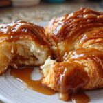 Homemade Croissants with Caramel Sauce