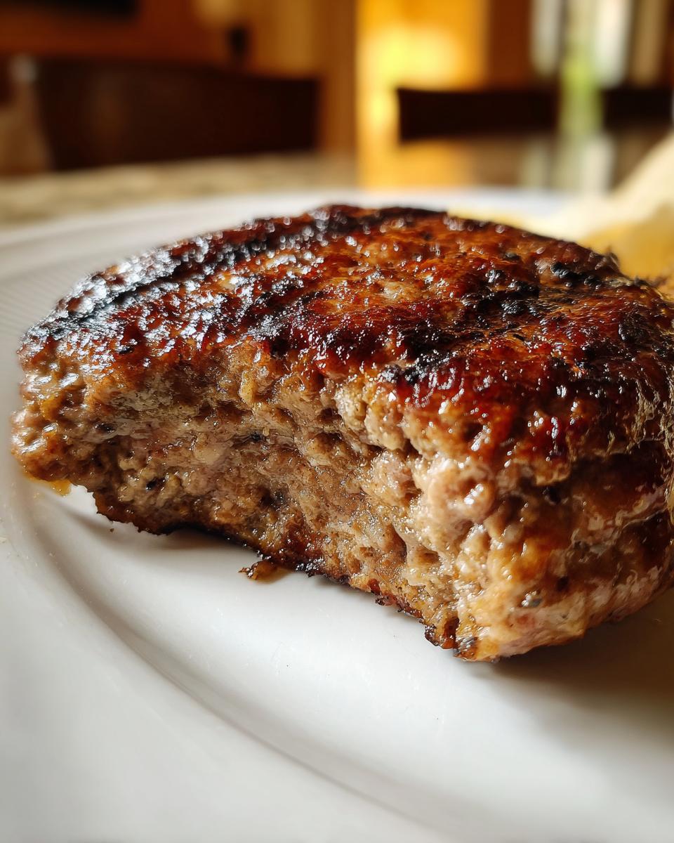 Homemade Hamburger Patty - detail 2