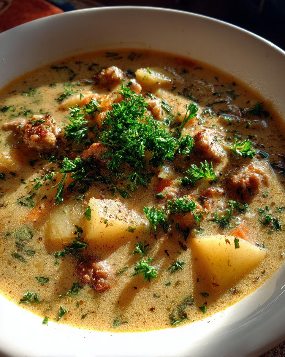 Italian Sausage Potato Soup - detail 2