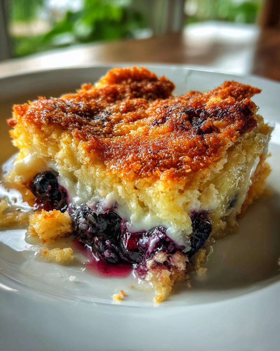 Keto Blueberry Cream Cheese Cobbler - detail 1