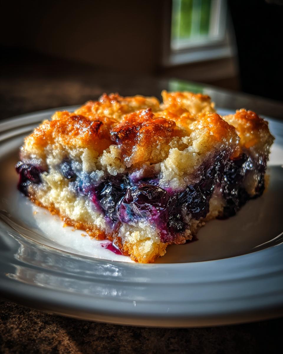 Keto Blueberry Cream Cheese Cobbler - detail 3