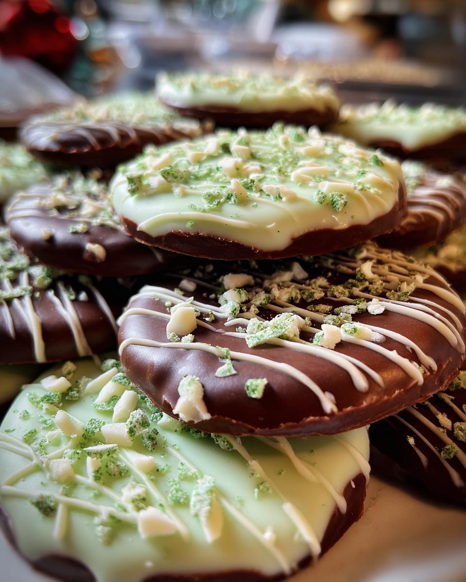 Mint Chocolate Medallions for Christmas - detail 2