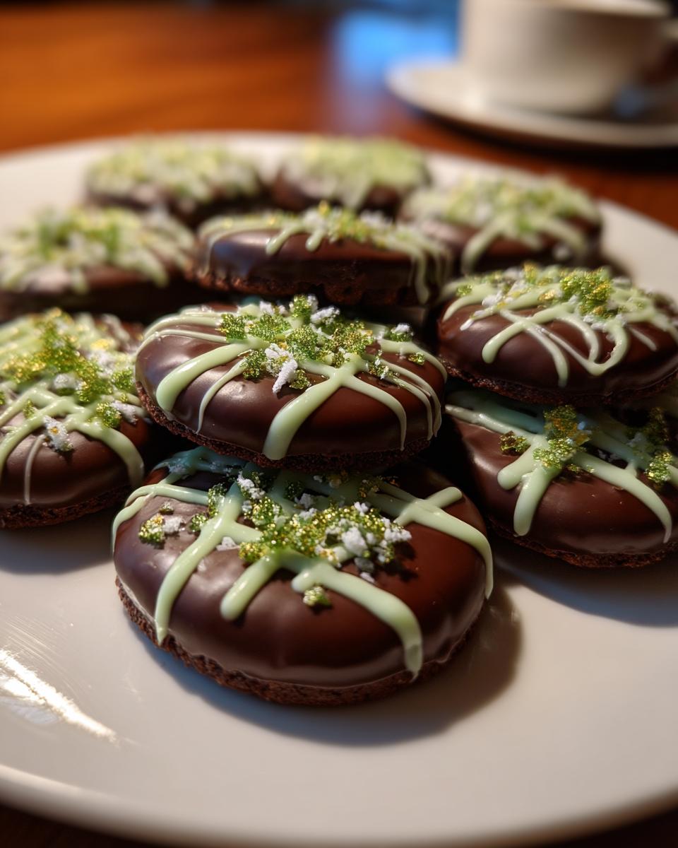 Mint Chocolate Medallions for Christmas - detail 3