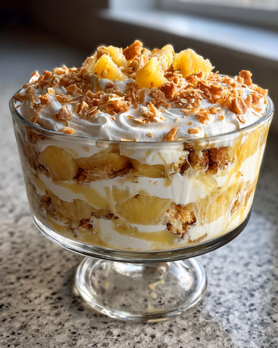 No-Bake Pineapple Cream Dessert - detail 1