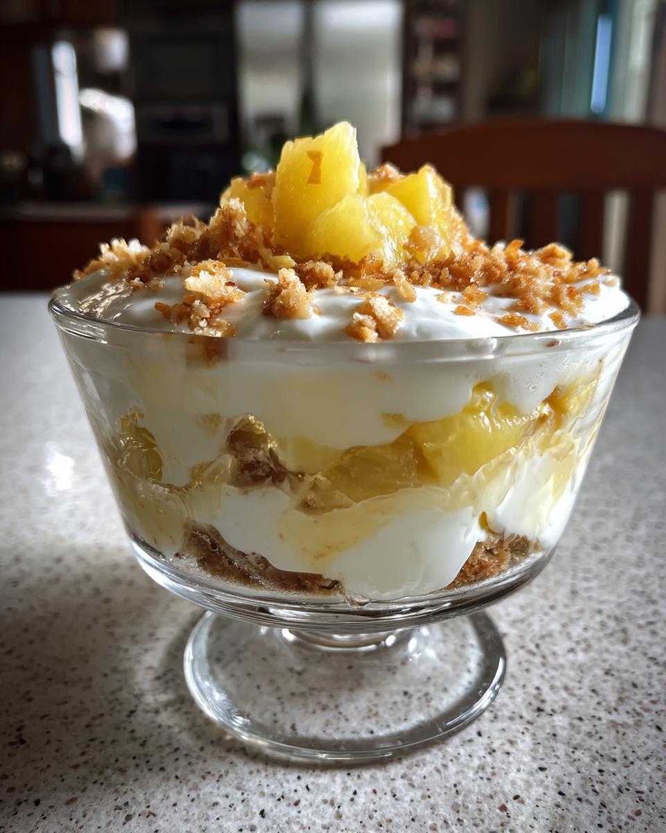 No-Bake Pineapple Cream Dessert - detail 2