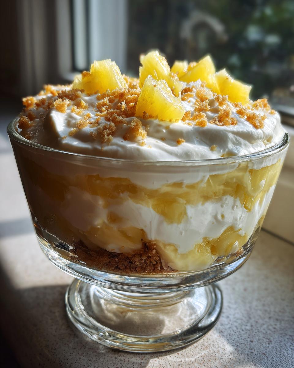 No-Bake Pineapple Cream Dessert - detail 3