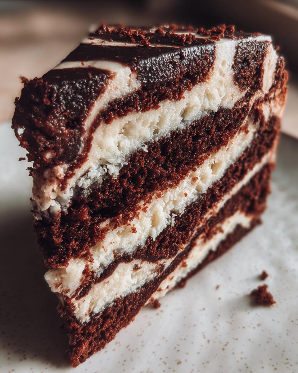 No-Bake Zebra Cake - detail 4