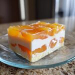 Peach and Cream Cheese Gelatin Dessert
