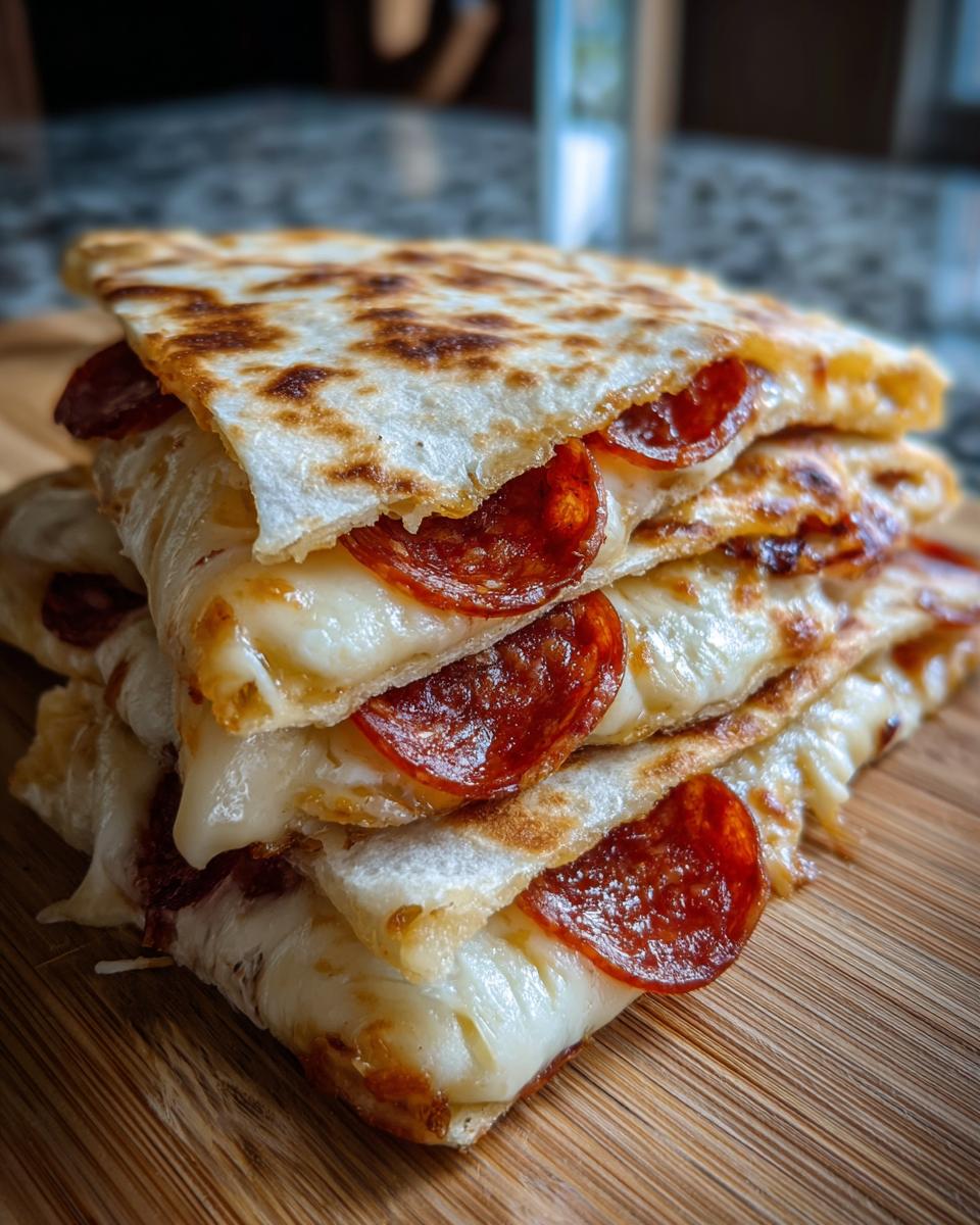 Pepperoni Cheese Pizza Quesadillas - detail 1