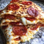 Pepperoni Cheese Pizza Quesadillas