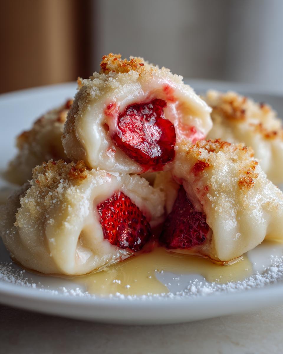 Polish Strawberry Dumplings - detail 1