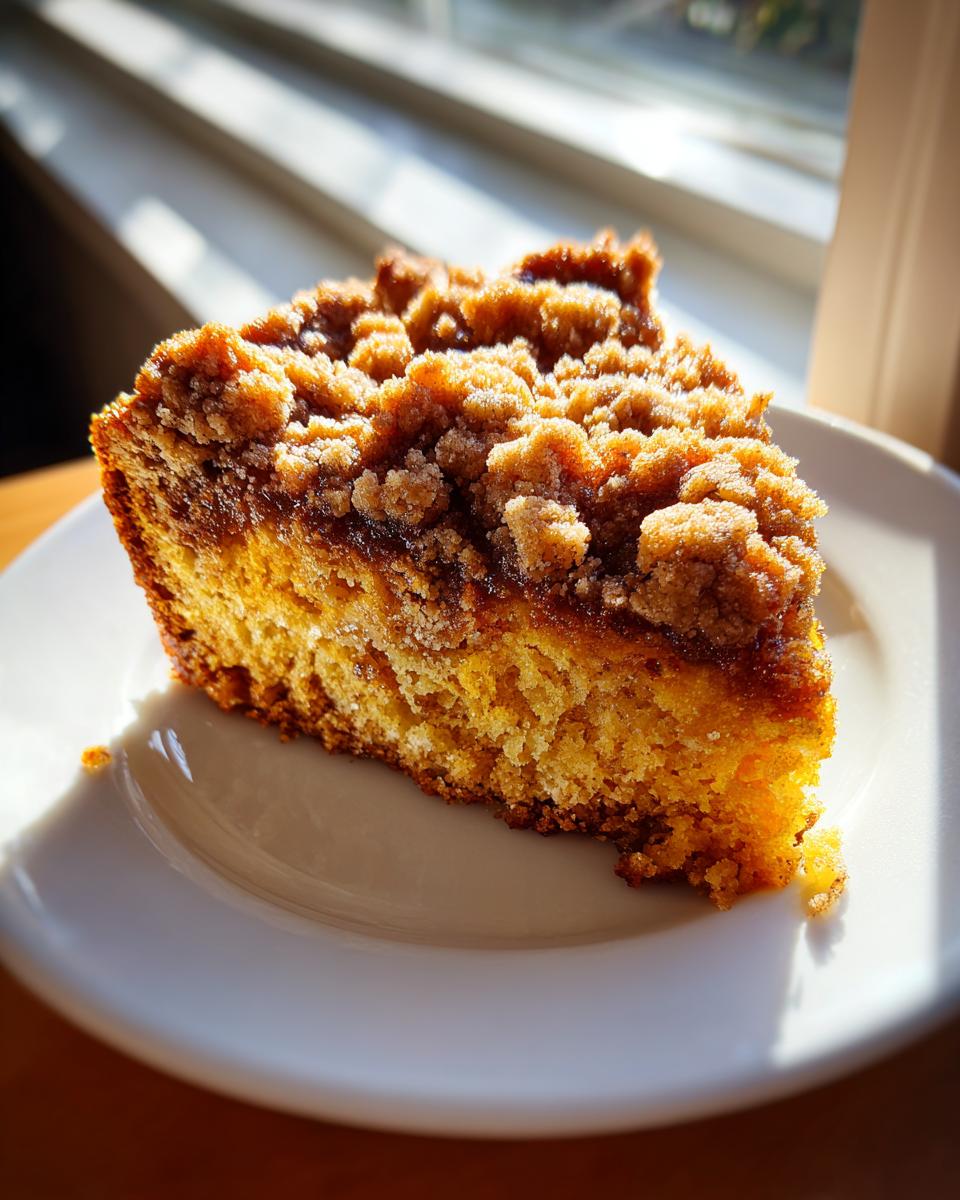 Pumpkin Coffee Cake with Streusel Topping - detail 1