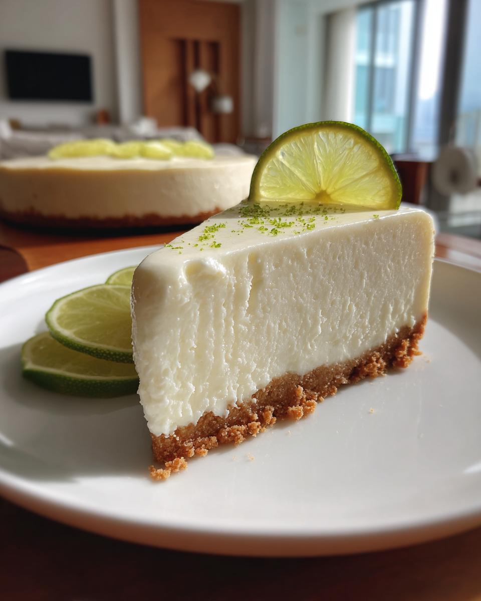 Refreshing Lime Mousse Cheesecake - detail 1
