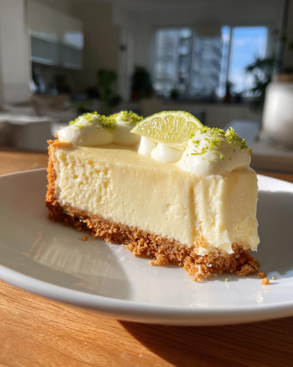 Refreshing Lime Mousse Cheesecake - detail 2