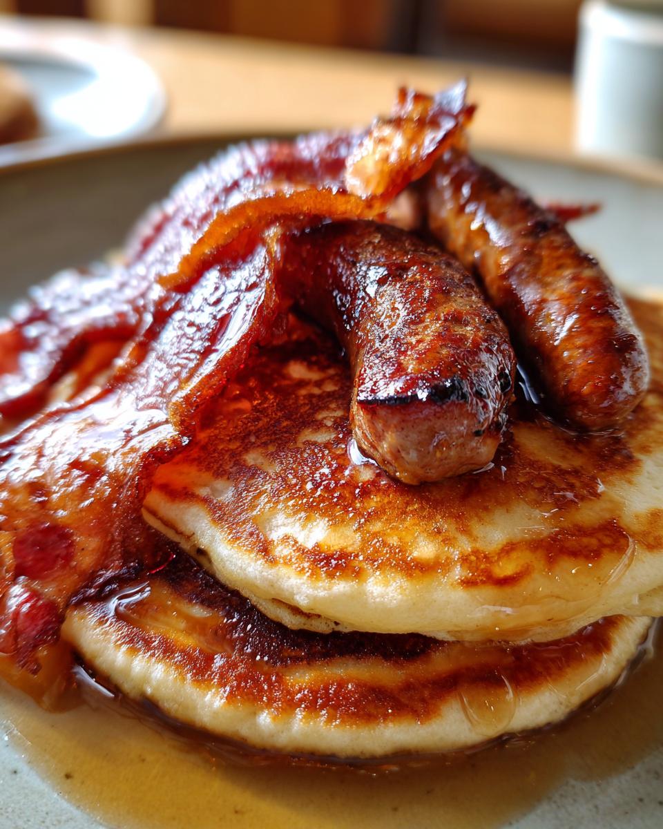 Sausage Dipped Pancakes - detail 1